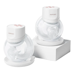 Momcozy S12 Pro+ Διπλή Ηλεκτρική Αντλία Μητρικού Γάλακτος με Μπαταρία, Λευκό