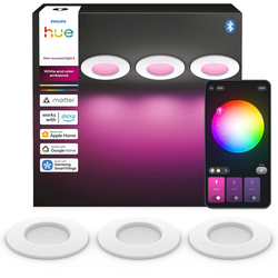 Philips Hue Slim Downlight LED Built-in Recessed Downlight 3-Pack White (KY01-1SS)
