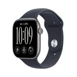 Apple Watch Series 12 GPS 46mm Space Grey Aluminium with Navy Blue Sport Band (S/M)