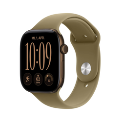 Apple Watch Series 12 GPS 46mm Dark Bronze Aluminium with Olive Sport Band (S/M) - Apple MJEQ4ZR/A