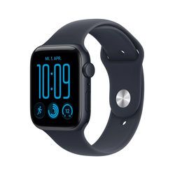 Apple Watch SE 3 GPS 44mm Midnight Aluminium Case with Navy Blue Sport Band - M/L