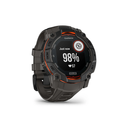 Garmin Instinct 3 Solar 50mm - Black case with Charcoal 26 mm silicone band