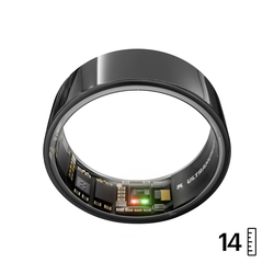 ULTRAHUMAN Ring Air - Έξυπνο Δαχτυλίδι για Γυναίκες και Άνδρες - Παρακολούθηση Ύπνου και Fitness - Καρδιακός Ρυθμός - Aster Black Μέγεθος 14