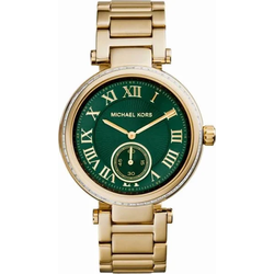 Γυναικείο Ρολόι Michael Kors Mk6165 (38mm) Μεταλλικό Μπρασελέ Χρυσό