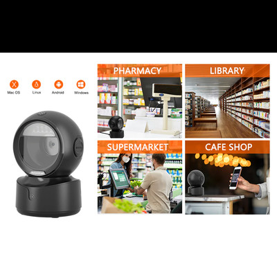 Product Barcode Scanner Netum OMNIDIRECTIONAL HANDS-FREE DESKTOP base image