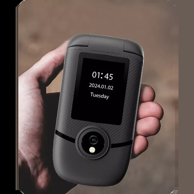 Product Κινητό Τηλέφωνο Blackview 4g Dual-Screen Flip Phone (48mb+128mb) Midnight Black base image
