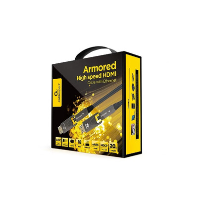 Product Καλώδιο HDMI Cablexpert HIGH SPEED D-A with ETHERNET 'AOC ARMORED SERIES' 20M base image