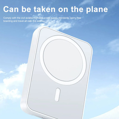Product Powerbank MAGSAFE 10000MAH with MAGNETIC CHARGING for iPhones 11/12/13/14/15 White base image