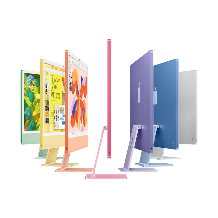 Apple iMac 24" Retina 4,5K (2024) M4 24GB/256GB 10‑πυρήνες GPU Ασημί (Magic Keyboard με NUM)