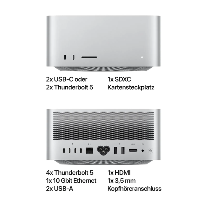 Apple Mac Studio 2025 M4 Max 16‑πύρηνας CPU / 40‑πύρηνη GPU / 64GB RAM / 2TB SSD (BTO)