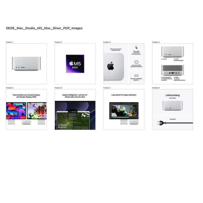 Apple Mac Studio (2026) - M5 Max, 18-core CPU, 32-core GPU, 36GB Unified Memory, 2TB SSD (BTO)