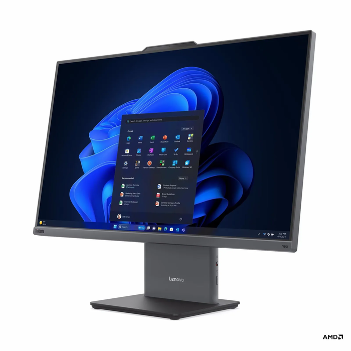 Lenovo ThinkCentre neo 55a 24 Gen 6 (13F80007GE) — Ryzen AI 7 350, 16GB RAM, 512GB SSD, 23.8" FHD All‑in‑One, Windows 11 Pro