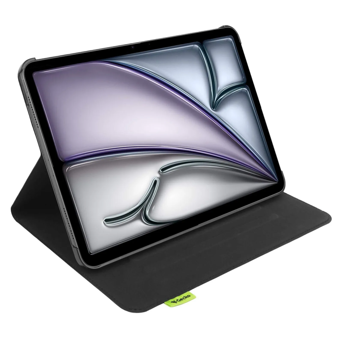 Θήκη Gecko Folio για Apple iPad 11" (2025) / iPad 10,9" (2022) Μαύρο - Ανακυκλωμένη Ultra Durable Apple-peel Series