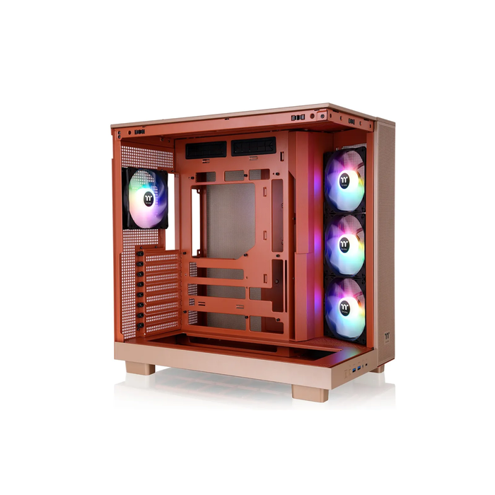 Thermaltake View 380 XL TG ARGB Gaming Midi Tower PC Case - Gravel Sand