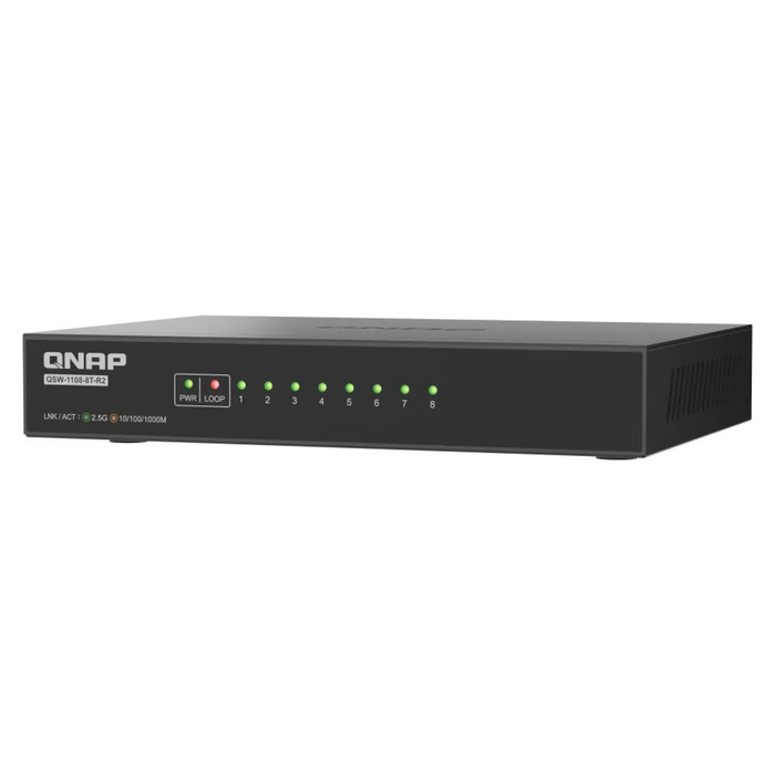 QNAP QSW-1108-8T-R2 8-Port 2.5Gbps RJ45 Unmanaged Switch
