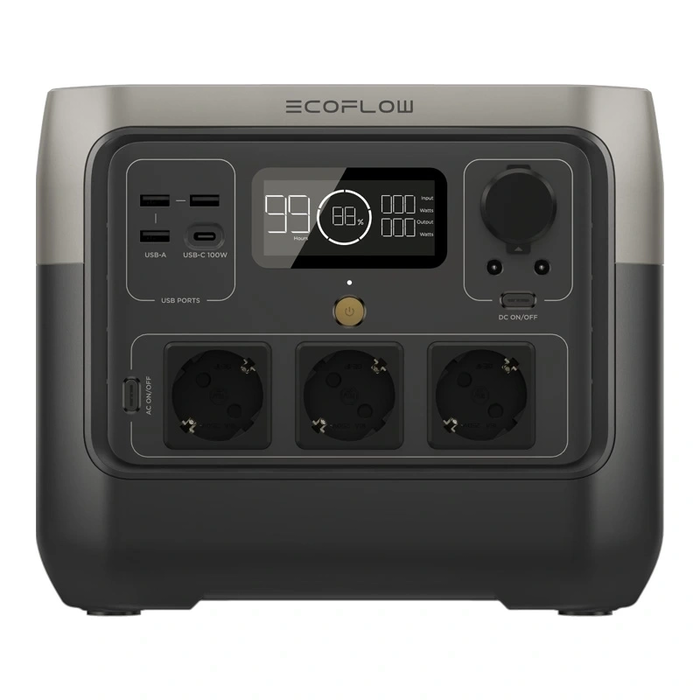 Bundle: Power station EcoFlow River 3 + portable solar panel 160W
