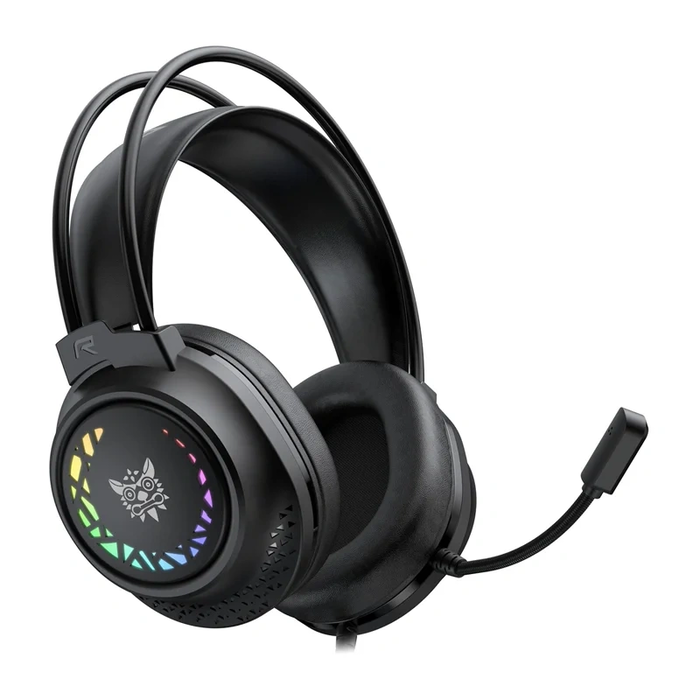 Onikuma X92 Over Ear Gaming Headset με σύνδεση 3.5mm / USB, Μαύρο