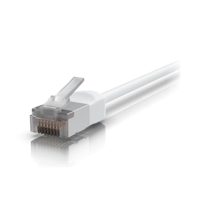 Ubiquiti UniFi Εξωτερικό Patch Καλώδιο Cat6A 8 m Λευκό – Θωρακισμένο RJ45 Ethernet Καλώδιο 10 Gbit/s, PoE++ με Ανθεκτικό TPE περίβλημα (UACC-Cable-Patch-Outdoor-C6A-8M-W)