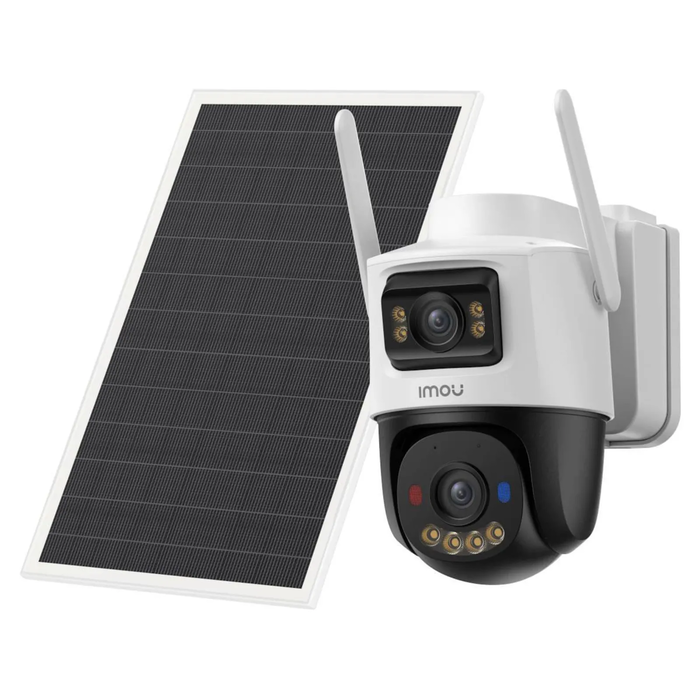 Imou AOV Dual Kit 5MP 4G & WLAN Εξωτερική Κάμερα Παρακολούθησης με Διπλό Φακό, Ηλιακό Πάνελ και Κάρτα SD