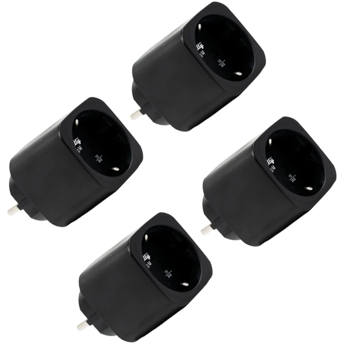 Shelly Plug M Gen3 Black Smart Plug BT Wi‑Fi 4-Pack (SHELLY)