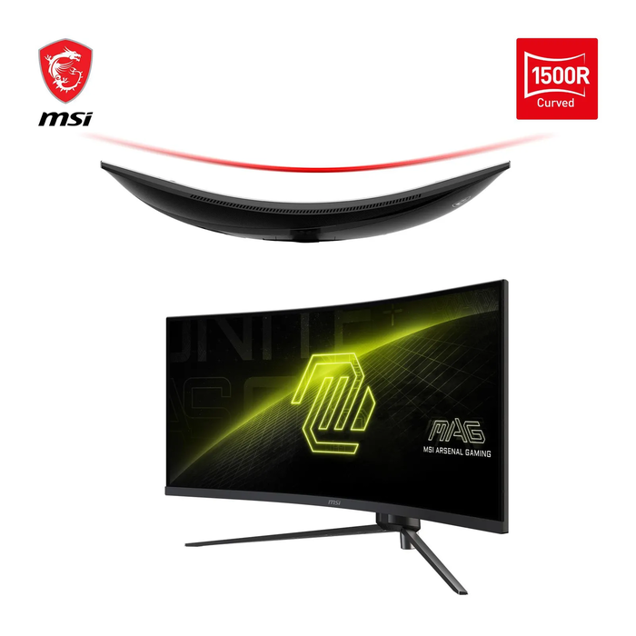 MSI MAG345CQRDE 34-inch UWQHD Curved Gaming Monitor (VA, 21:9, 180 Hz)