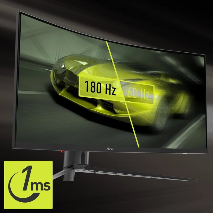MSI MAG345CQRDE 34-inch UWQHD Curved Gaming Monitor (VA, 21:9, 180 Hz)