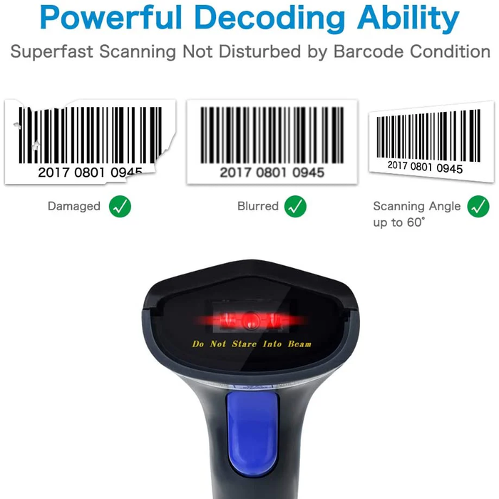Barcode Scanner Netum 3IN1 1D BT/2.4G/WIRED SUPPORTS WINDOWS