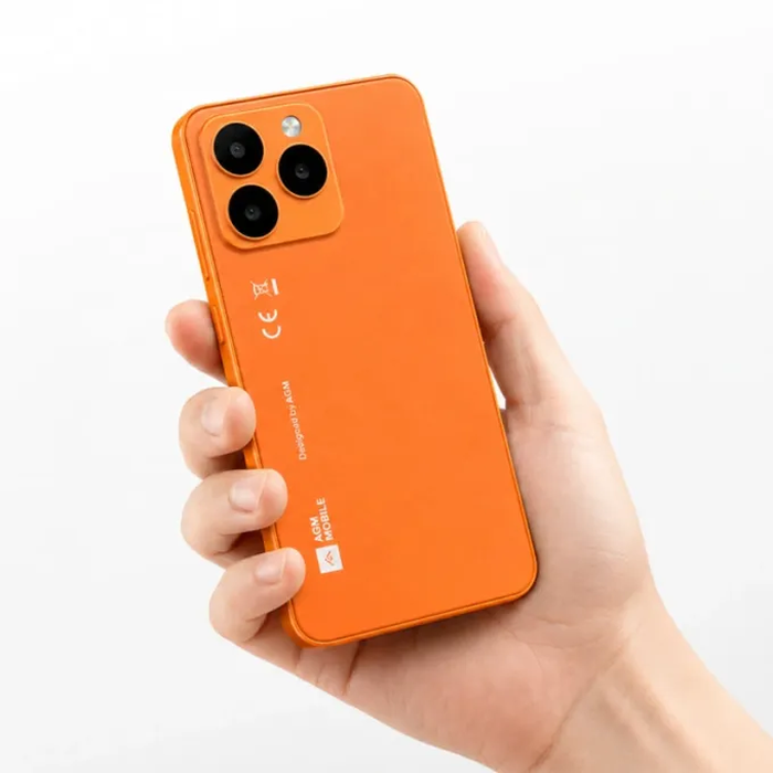 AGM N2 – Smart Mobile 4.96" 4G με Android 16 Go, Αφαιρούμενη Μπαταρία 3000mAh, IP54 (Πορτοκαλί)