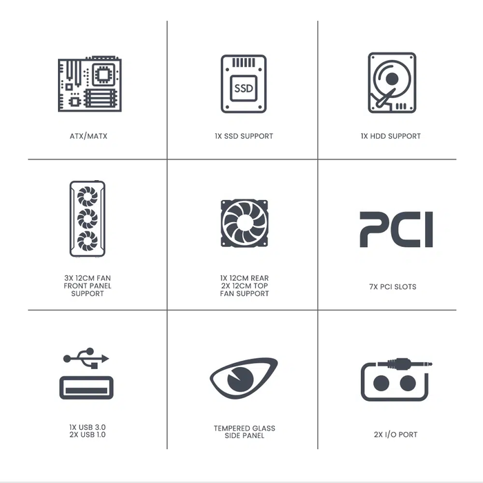 Κουτί Η/Υ Armaggeddon Dual Chamber With 3 Argb Fans Tritron 2 White
