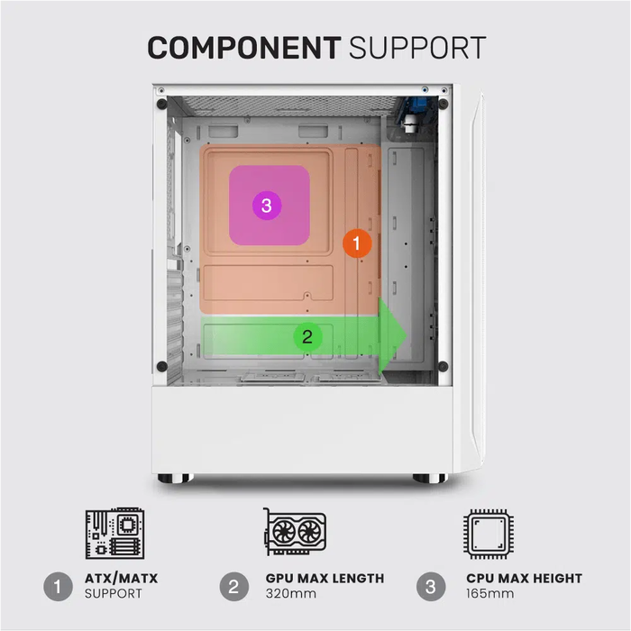 Κουτί Η/Υ Armaggeddon Dual Chamber With 3 Argb Fans Tritron 2 Black