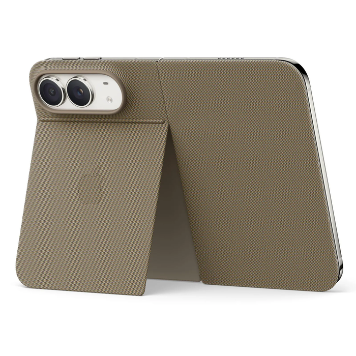Apple Duo Folio Θήκη για iPhone με Στήριγμα - Taupe