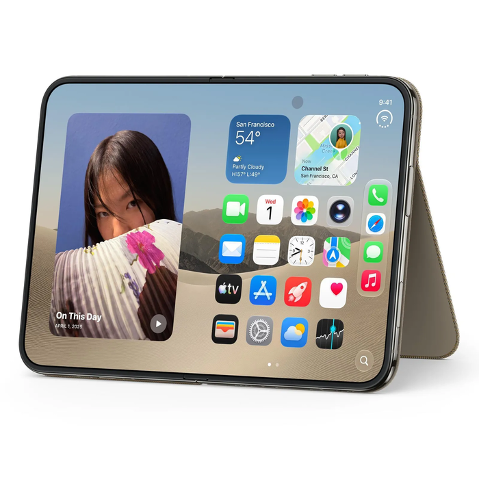 Apple Duo Folio Θήκη για iPhone με Στήριγμα - Taupe