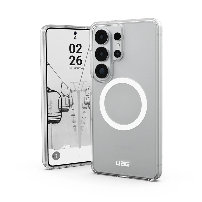 UAG Urban Armor Gear Scout Clear Case with Magnet Module for Samsung Galaxy S26 Ultra - Ice (Transparent)/White