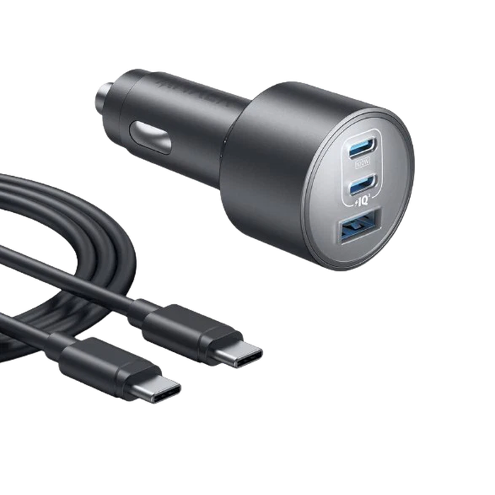 Anker Φορτιστής Αυτοκινήτου Nano 167.5W 3-Ports (2x USB-C, 1x USB-A) με Καλώδιο Type-C 1m - B2737HA1