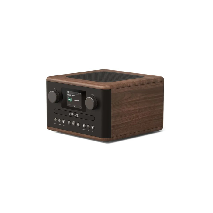 Pure Ηχοσύστημα 1.0 CLASSIC C-D4 Mini με CD και Bluetooth Coffee Brown/Walnut