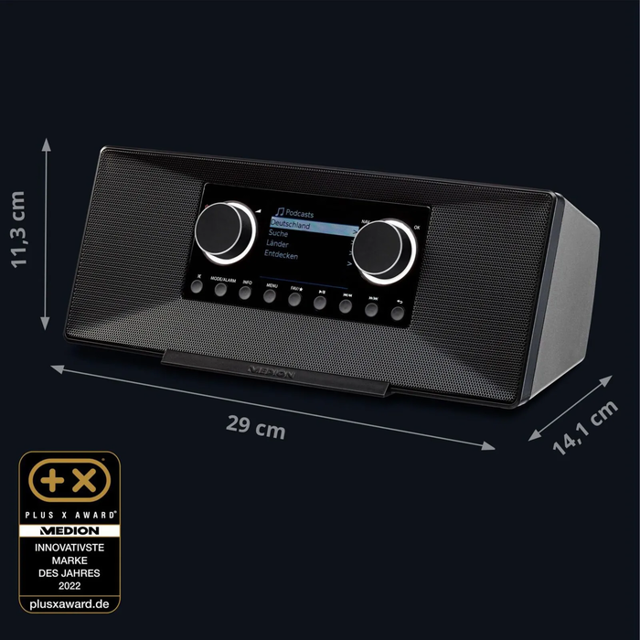 Medion MD 89289 Stereo Internetradio - Μαύρο
