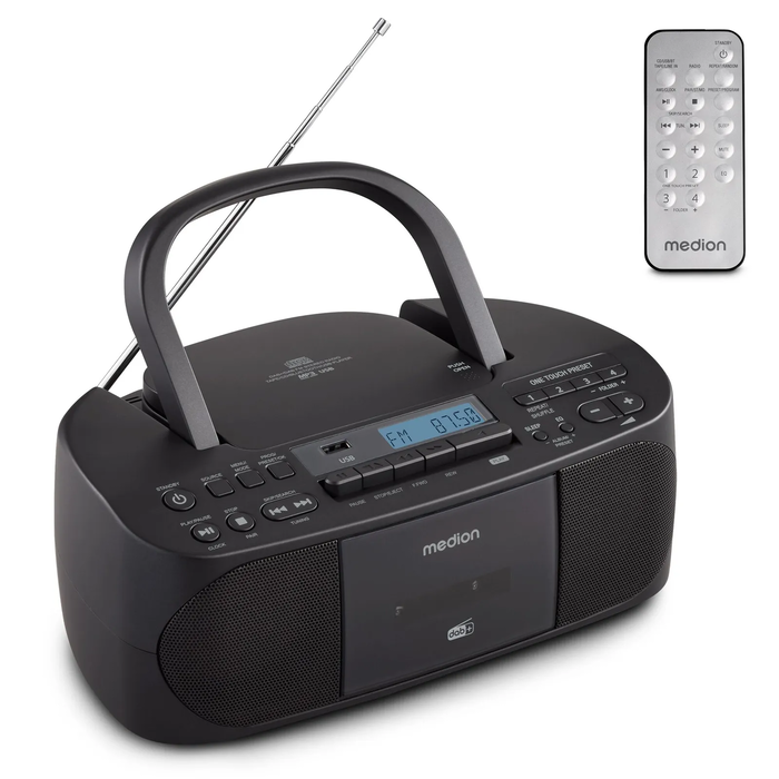 MEDION LIFE DRX-1 Plus Boombox (μαύρο)