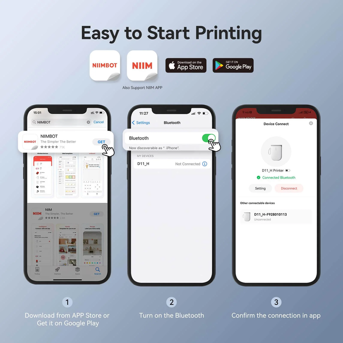 Ετικετογράφος Niimbot D11-H 0.5-INCH PINK