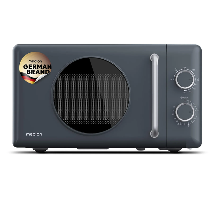 Medion MD100119 Retro Microwave Grey 800W 20L