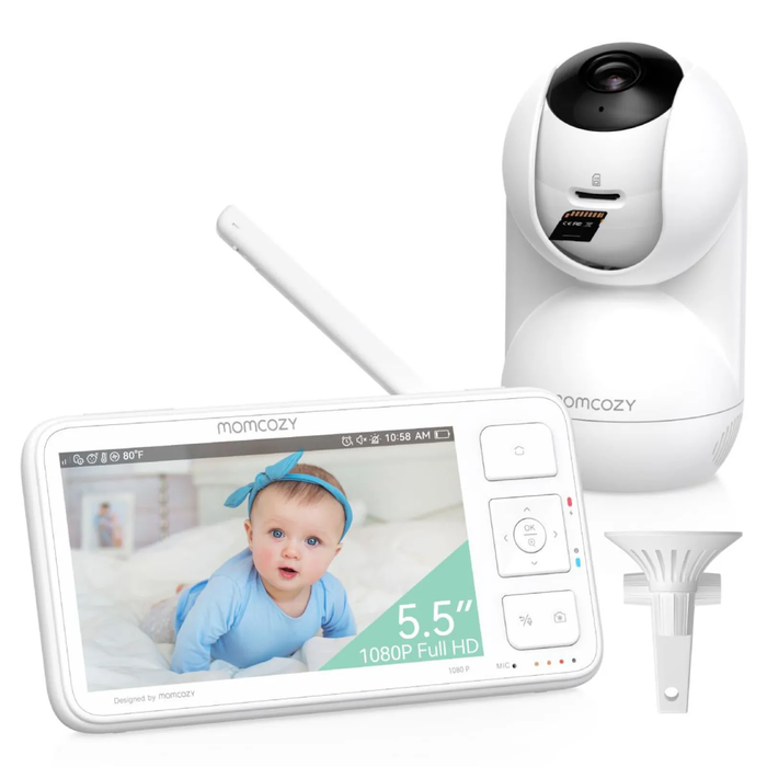 Momcozy Video-Babyphone BM03 13,97 cm (5,5'') με ενσωματωμένη μπαταρία, 1080P HD κάμερα