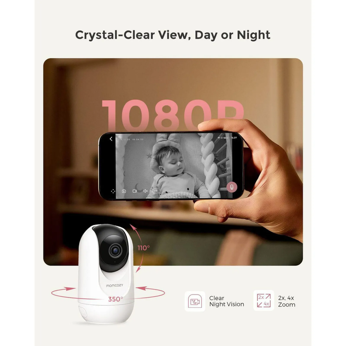 Momcozy Κάμερα για Babyphone BM04 1080P HD