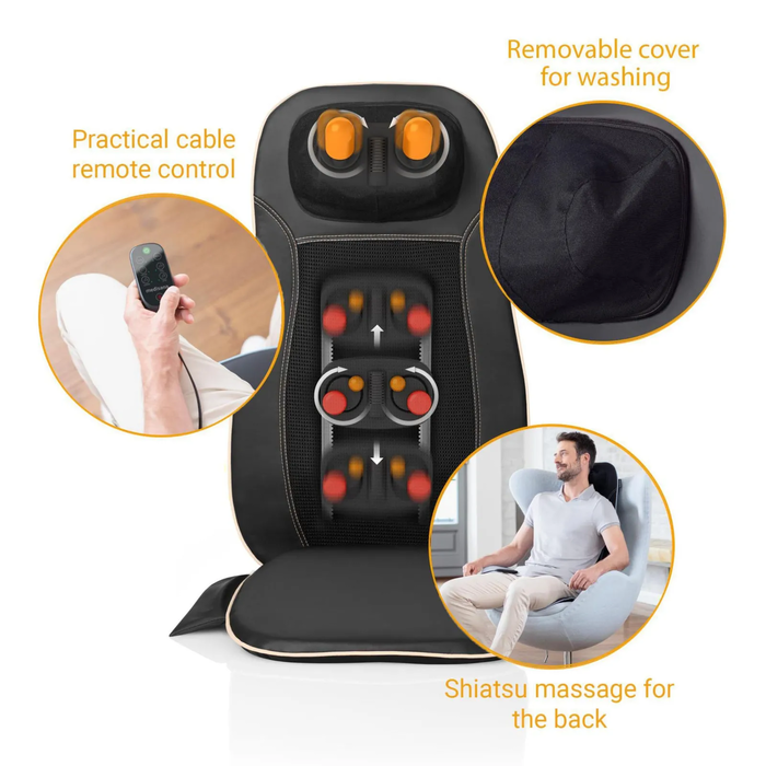 Medisana MCN Shiatsu Επίστρωμα Καθίσματος Μασάζ - Μαύρο