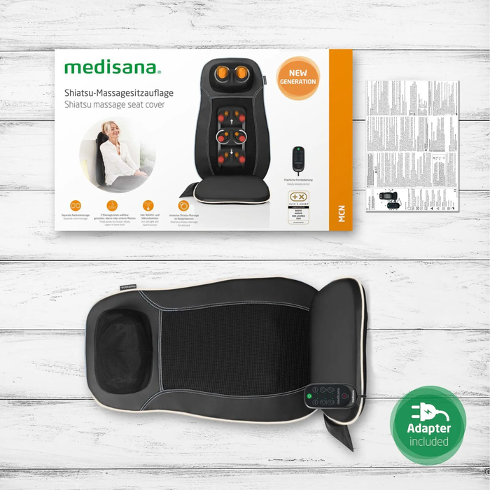 Medisana MCN Shiatsu Επίστρωμα Καθίσματος Μασάζ - Μαύρο