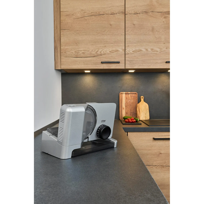 Ritter E 16 Duo Plus Allesschneider με επιπλέον μαχαίρι για ζαμπόν, ασημί μεταλλικό
