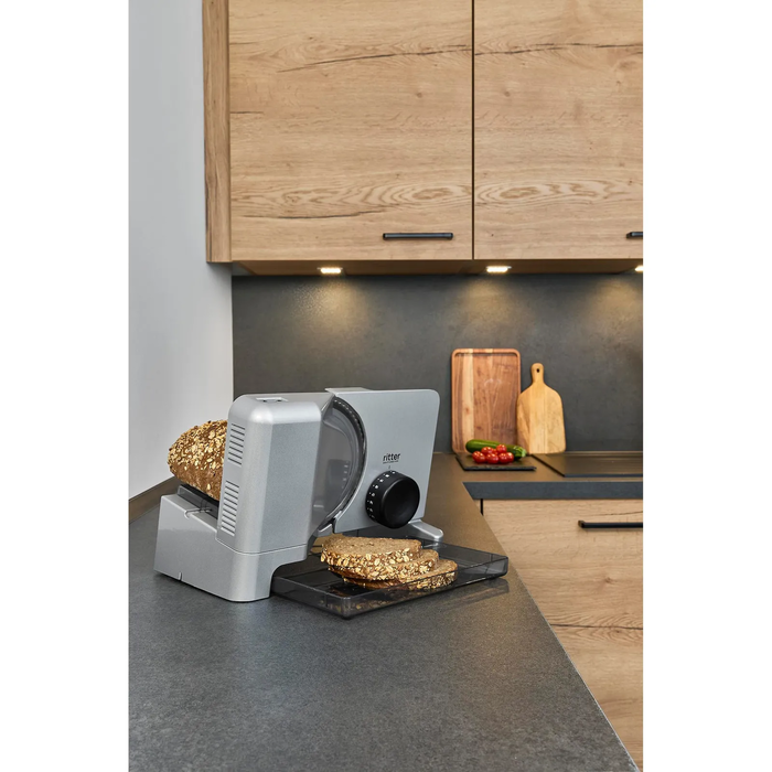 Ritter E 16 Duo Plus Allesschneider με επιπλέον μαχαίρι για ζαμπόν, ασημί μεταλλικό