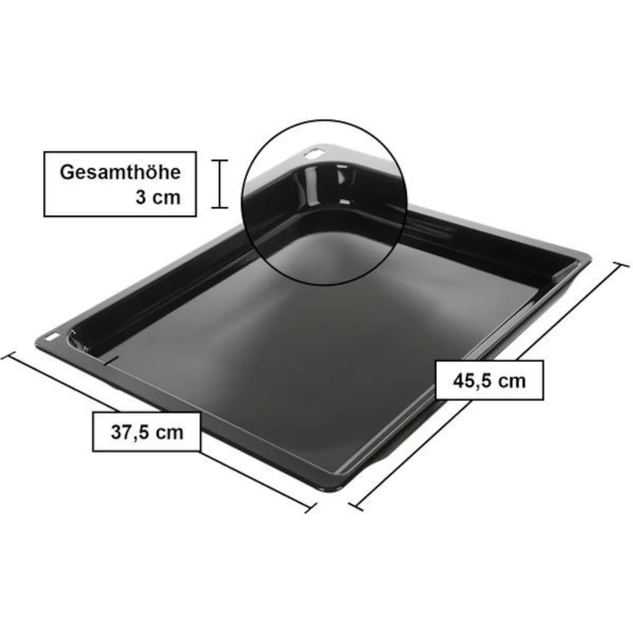 Siemens Ταψί Αλουμινίου με Εμαγιέ Επίστρωση 37,5 x 47 cm HZ631070