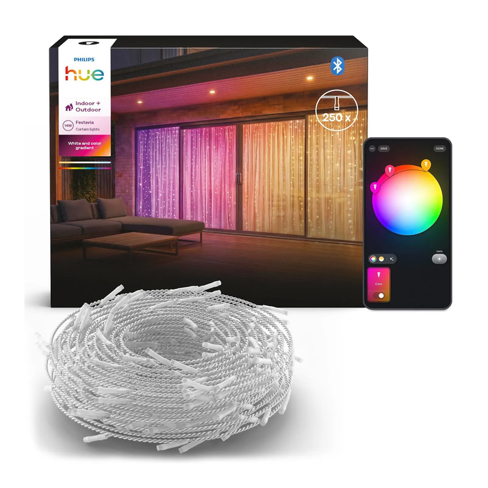 Philips Hue Festavia Κουρτίνα Φωτισμού White & Color Ambiance 1,35 x 2 m