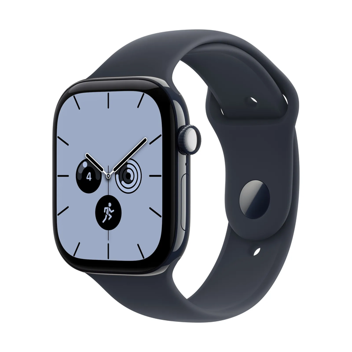 Apple Watch Series 12 GPS + Cellular 46mm Night Blue Κεραμική Κάσα με Navy Blue Sport Λουράκι - S/M