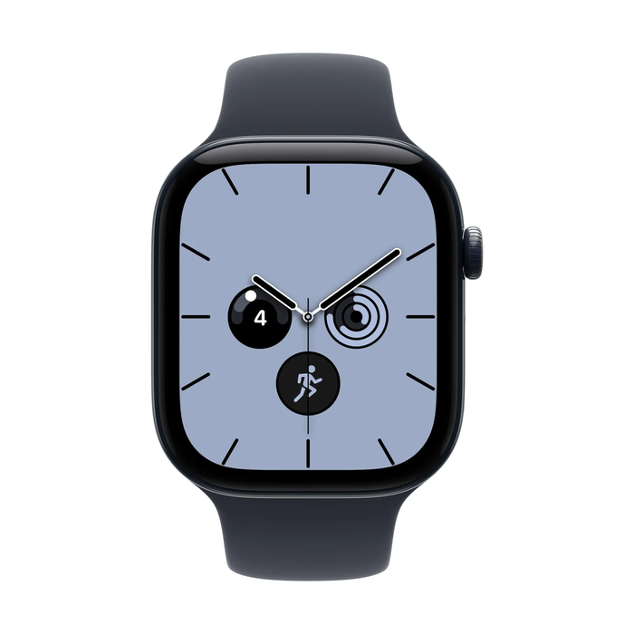 Apple Watch Series 12 GPS + Cellular 46mm Night Blue Κεραμική Κάσα με Navy Blue Sport Λουράκι - S/M