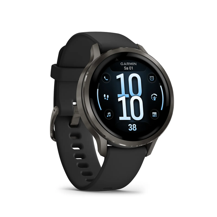 Garmin Fenix 9 Pro 47 mm AMOLED Γραφίτης/Μαύρο Τιτάνιο με QuickFit® Σιλικόνης Λουράκι
